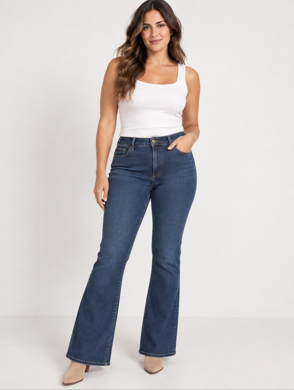 ❤️ ANN TAYLOR HIGH RISE SLIM BOOT BOOTCUT CURVY FIT JEANS, 14 (32)